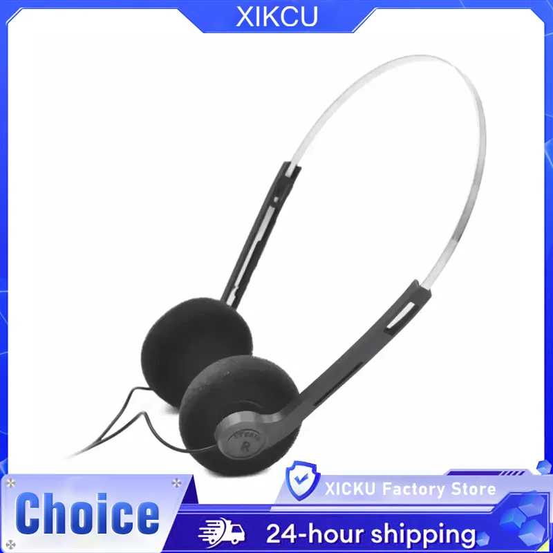 3.5MM Retro Nostalgic Earphones, MP3 Earphones, Personalized Walkman Classic Sports CD Photography Props Wired Headphones