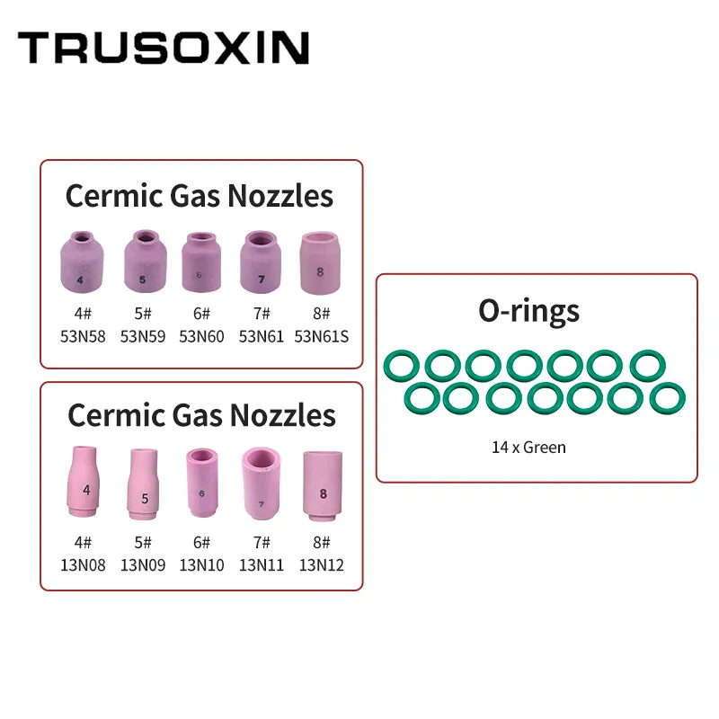 41 Teile/los WIG Schweißen Taschenlampe Düse Ring Abdeckung Gas Objektiv Glas Tasse Kit Für WP17/18/26 Schweißen Zubehör werkzeug Kit Set