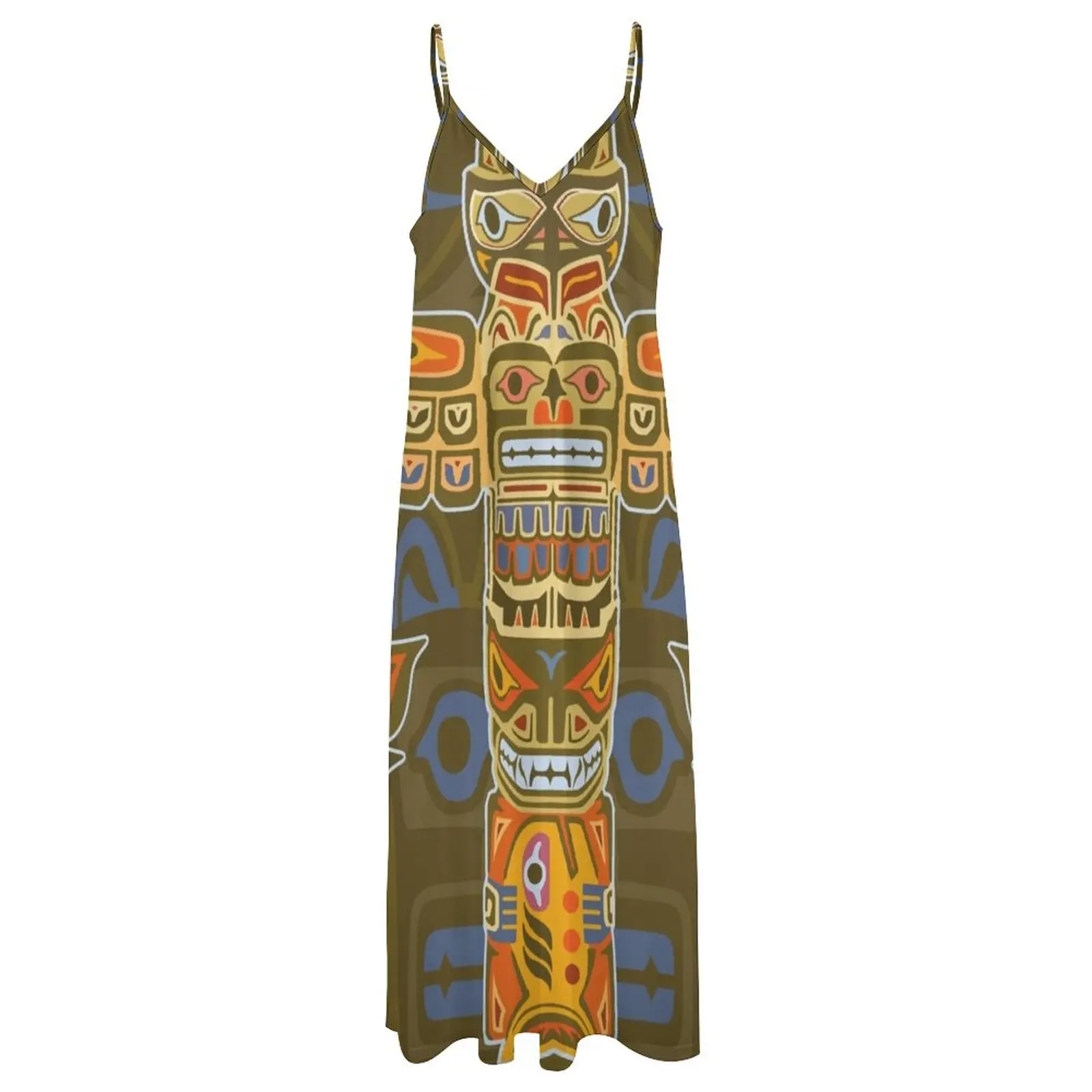 Alikan Totem Poles tanpa lengan gaun pesta elegan untuk wanita gaun malam 2023 gaun prom wanita 2023