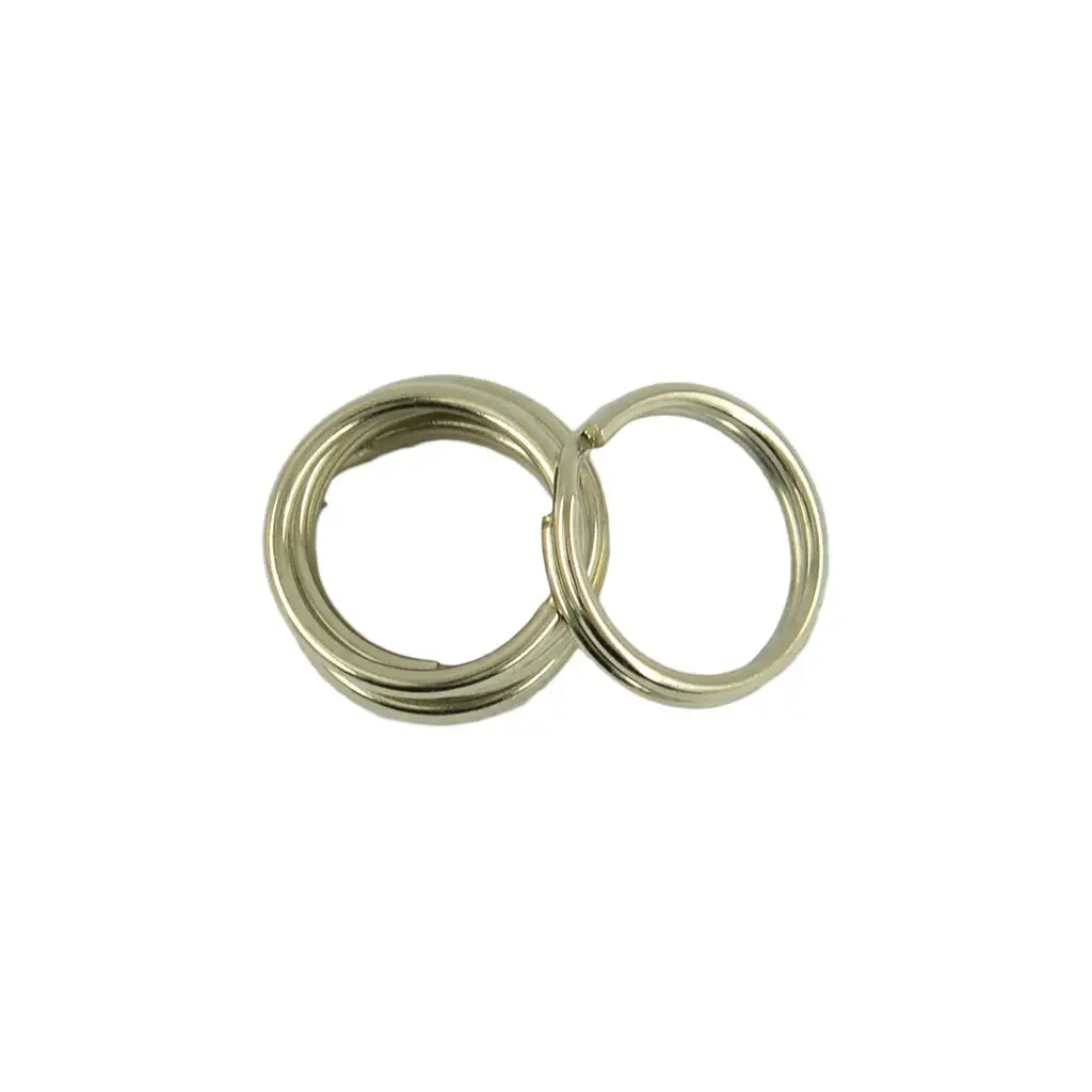 Jewelry DIY Craft Split Key Rings Sturdy Clasps Holder for Keychains and Loop Connectors