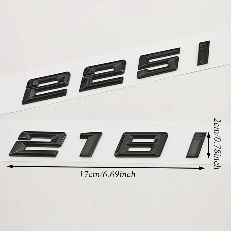 

New 3D ABS Car Rear Trunk Letter Emblem Badge Sticker for BMW 2 Series F22 G42 218i 225i Auto Tail Exterior Accessories