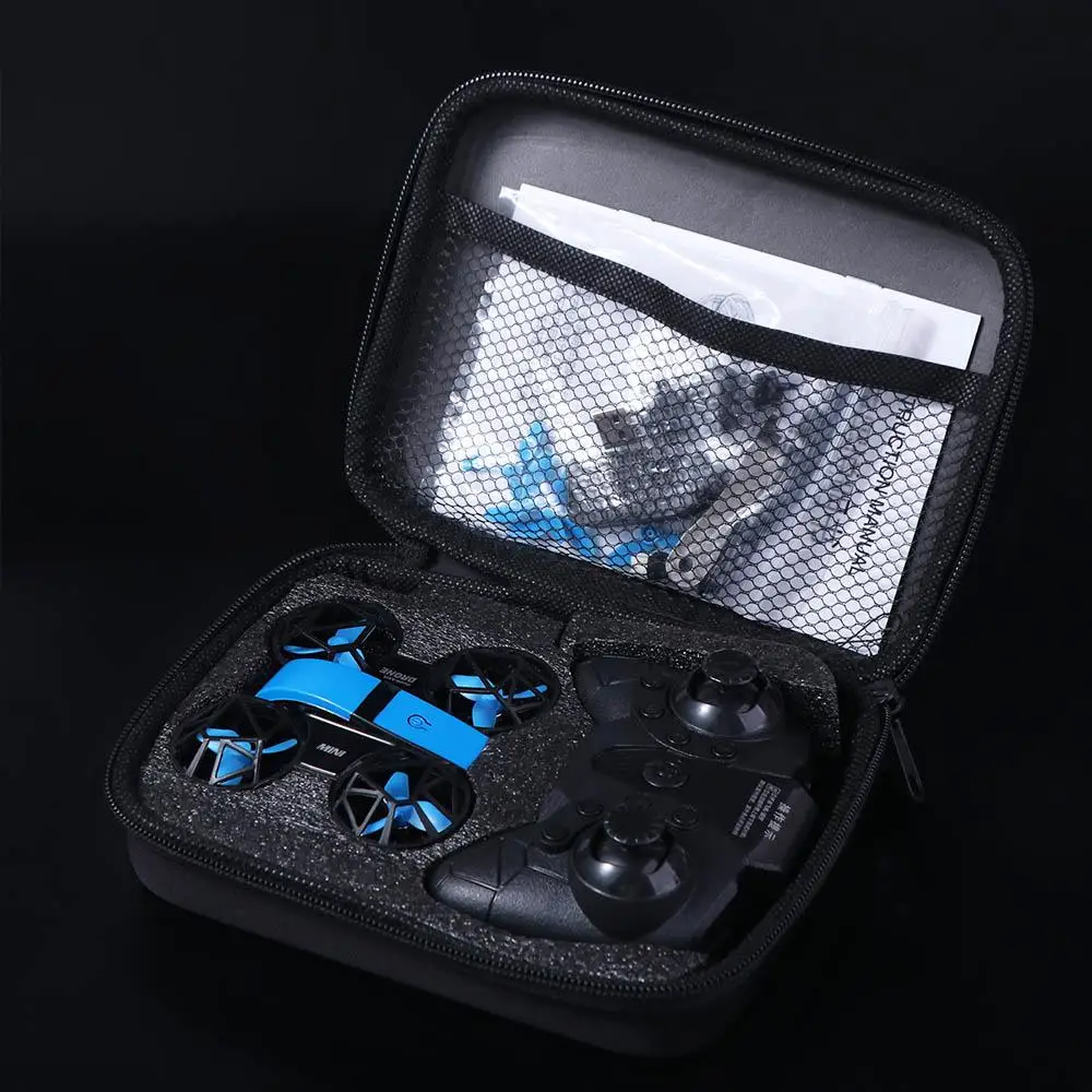 Flying Mini Remote Control Aircraft with Light Rechargeable Rotation Remote Control Drone 360° Rotation Portable