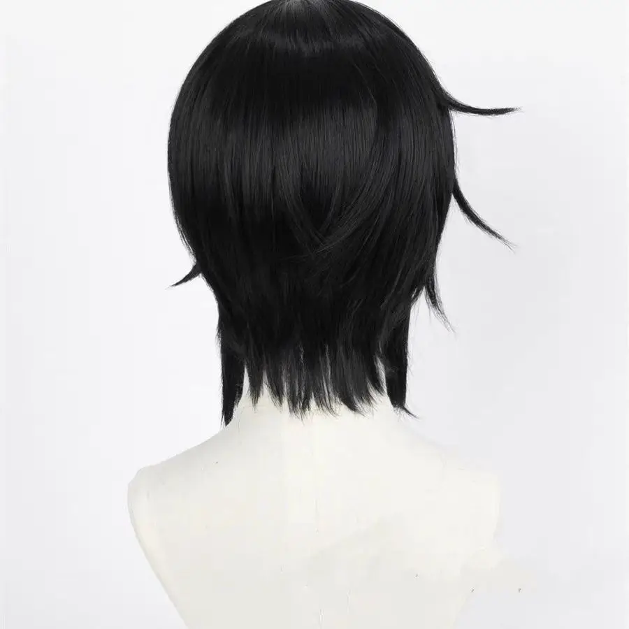 Black Butler Sebastian Michaelis Cosplay Wig - Styled Design, Realistic Scalp Top, Perfect for Anime Conventions