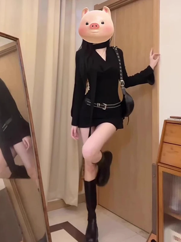 

Новинка 2025, женская облегающая юбка Sle Hot Girl Faion Swing Ne Dr, весенне-осенний дизайн, чувственная женская облегающая юбка