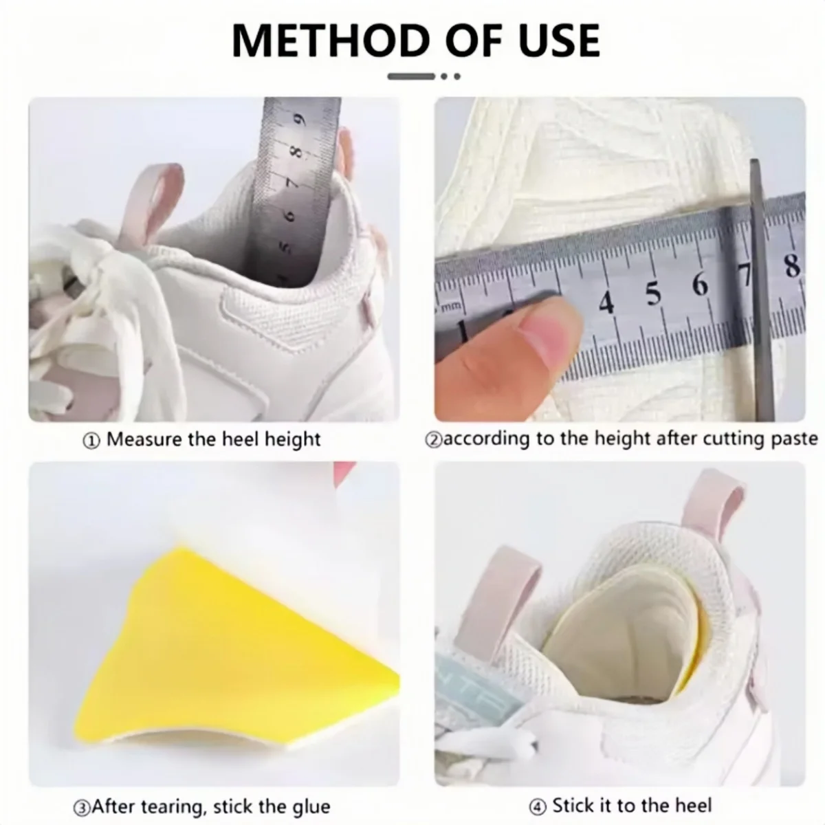 5 أزواج النعال للأحذية التصحيح منصات كعب للأحذية الرياضية قابل للتعديل حجم قدم وسادة نعل كعب حامي الخلفي ملصق بطانة حذاء