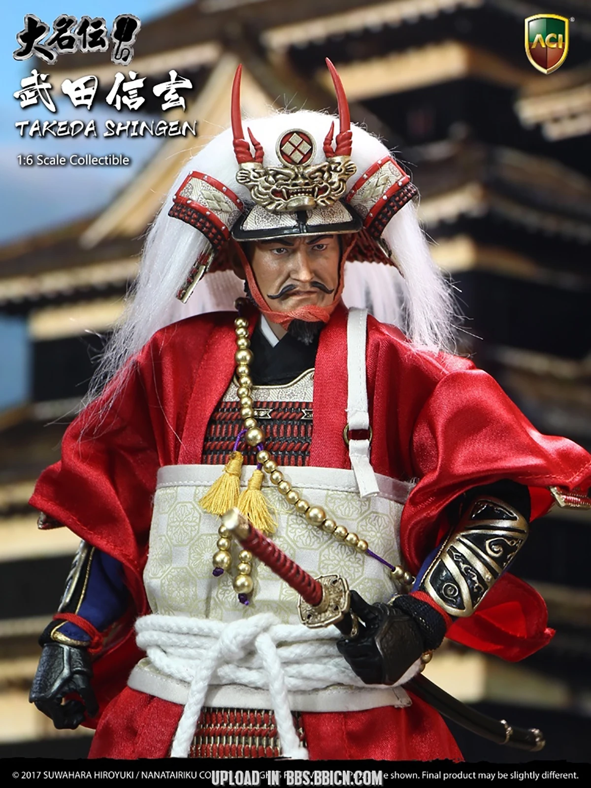 ACI Toys x Suwahara Japanese Samurai Takeda Shingen Deluxe Ver ACI-32/ACI-32SP 1/6 Action Figure Model 12 inch collectible gift