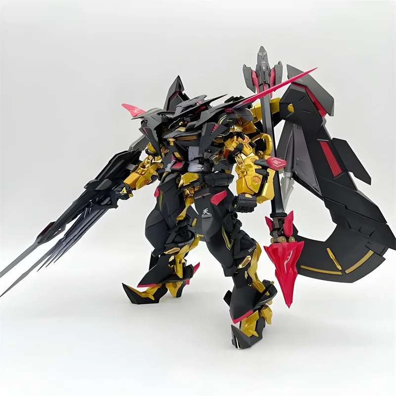 HG 1/144  Astray Gold Frame Assembly Model Kit Action Figures With Flight Pack Weapons Set Desktop Ornament Gift Anime Figure