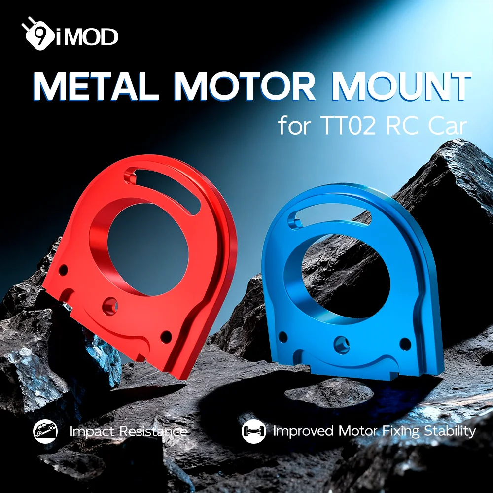 9IMOD TT02 Metal Motor Mount for TT02 TT01 1/10 RC Touring Car Upgrade