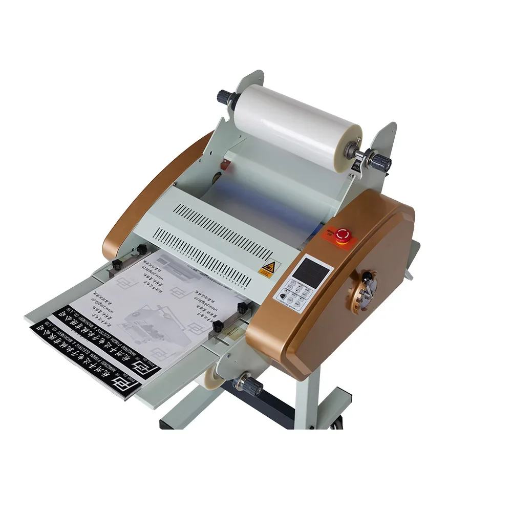 Pingda Factory  PD360C Automatic A3 A4 Hot Roll Laminating Machine Laminator with Auto Feed Cut Function