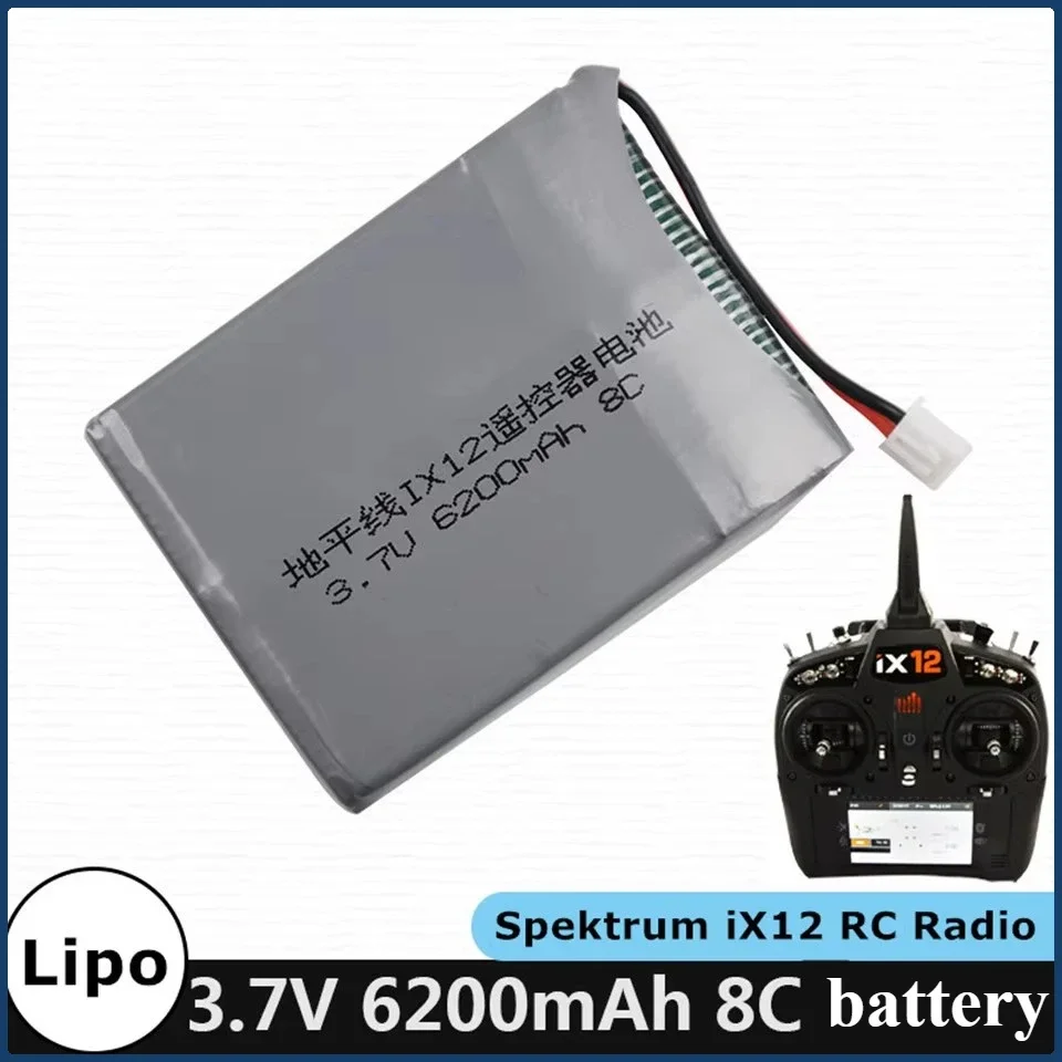 

3.7V 6200mAh 8C 2S Rechargeable Lipo Battery XH2.54 plug for Spektrum Horizon iX12 model aircraft Remote Control Spare Part