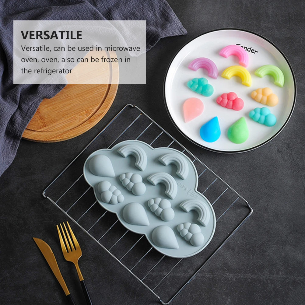 

2Pcs Silicone Baking Mold Chocolate Cake Molds Microwave Oven Freezer Versatile Kitchen Tools Cookie Jelly Candy