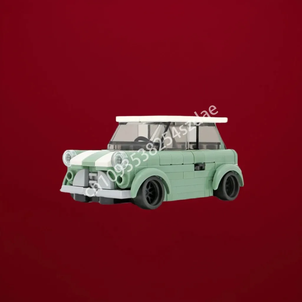 

138pcs MOC Mini Cooper S 1969 City Champions Super Car Building Blocks teenager STEM STEAM Learning Christmas toy Gift