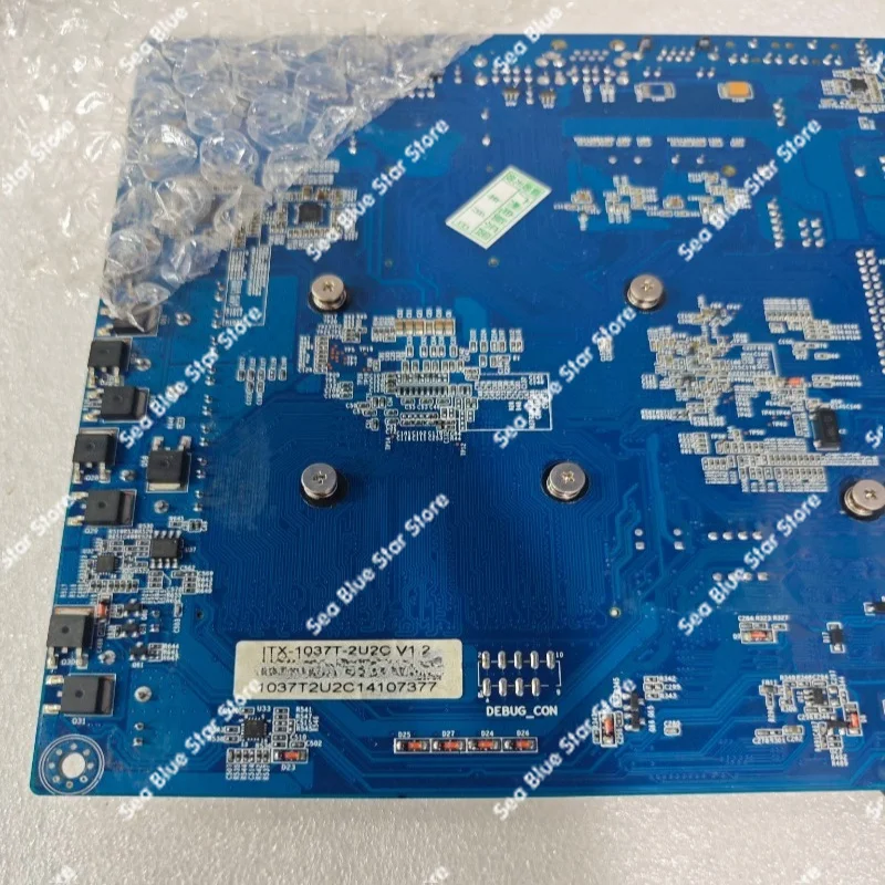 Industrial  board ITX-1037T-2C 2U2C 1037U all-in-one machine downloader advertising machine 17*17 used dismantled motherboard