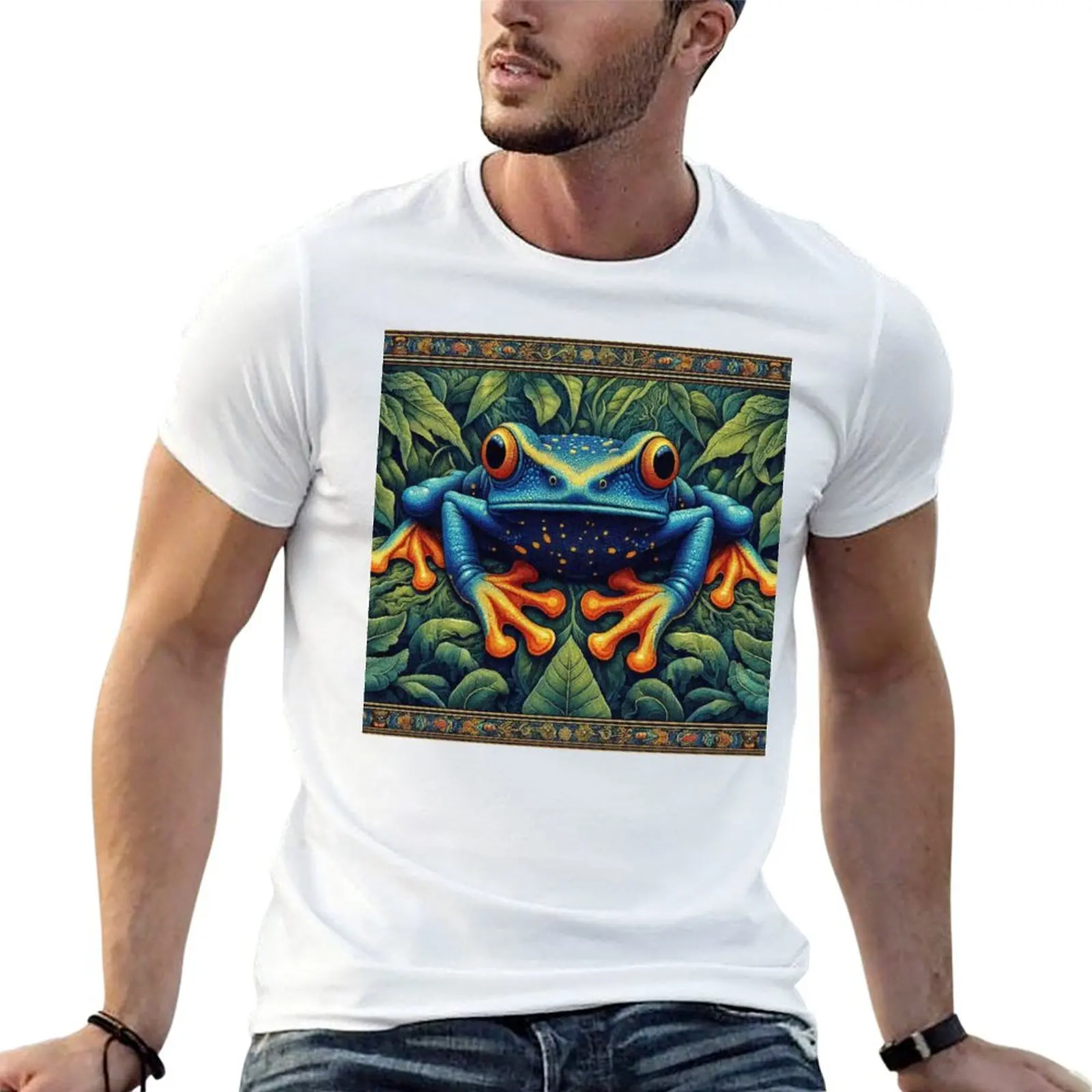 

Frog 100% 100% shirt brand Orange Dart cotton luxury t Yellow T-Shirt t Blue cotton men man shirts