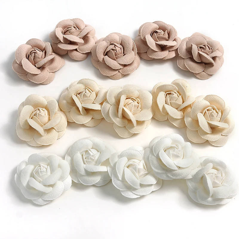 5Pcs Rose Artificial Flowers Heads Home Decor Marriage Wedding Decoration Fake Flowers DIY Craft Wreath Scrapbook Gift Accessory