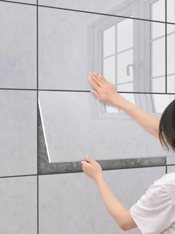 Self-Adhesive PVC Tile Stiers Waterproof Fireproof Moisture Proof Simulated Marble Aluminum Plastic Wall Decorative Panels