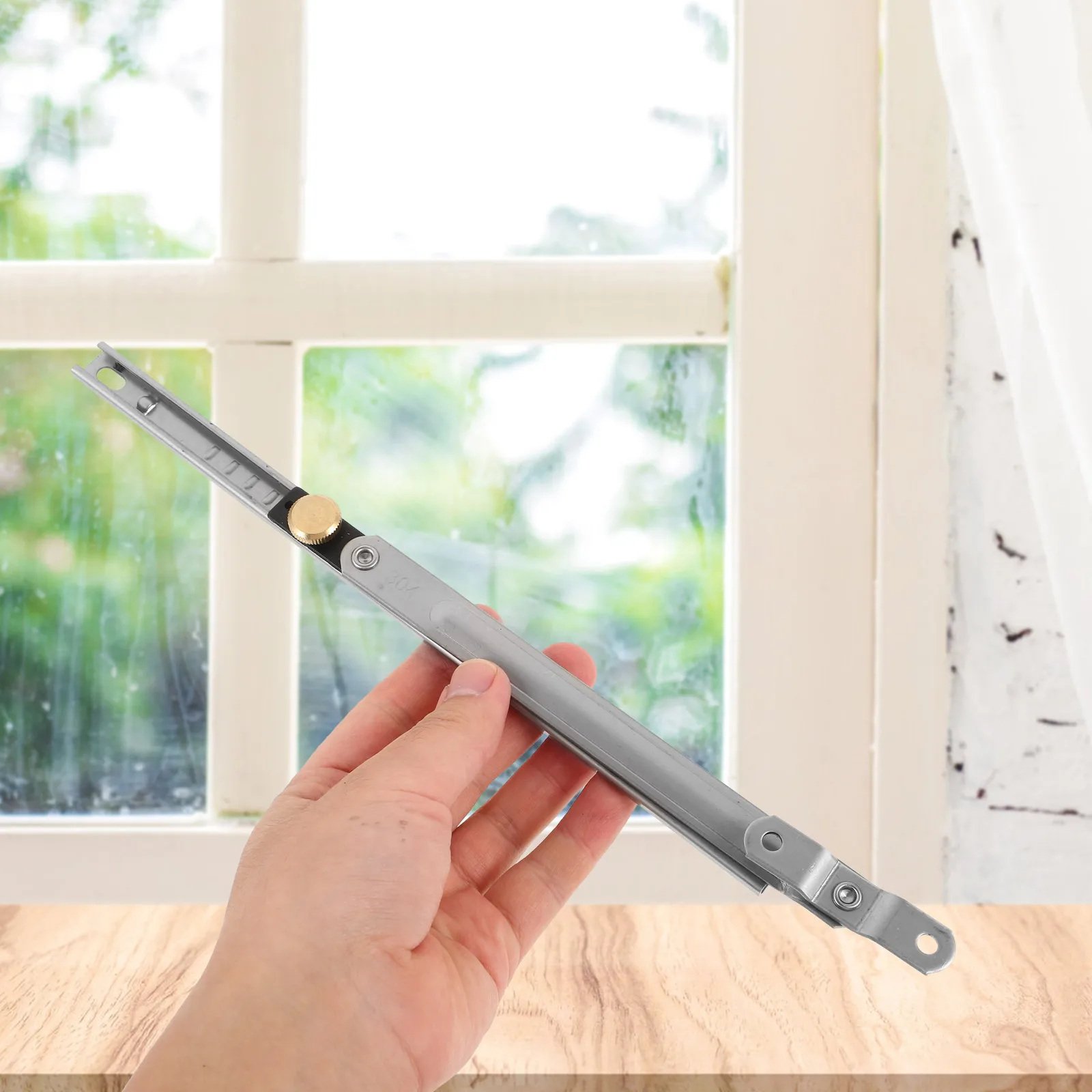 

Sliding Window Security Bar 10 Inch Stainless Steel Casement Hardware Lock Adjustable Wind Support Safe Easy Install Fits