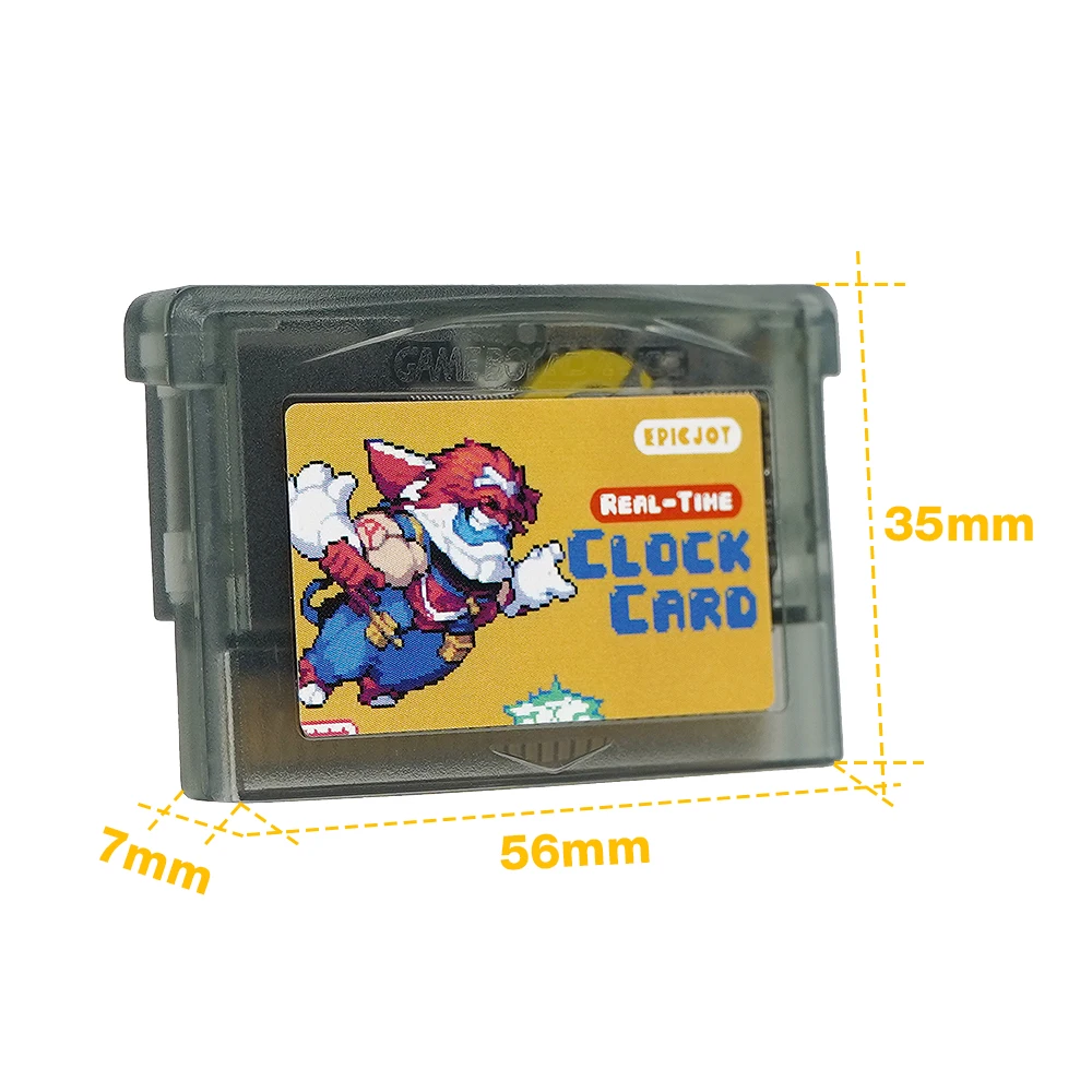 Carro flash GBA regrabable: almacenamiento de 32 MB, flash de 1 MB, funcionalidad solar + RTC, compatible con la serie GBA/DS