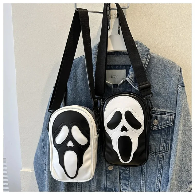 

Closeout‌！shoulder Bag Halloween Personality Funny Ghost Shoulder Bag Women Crossbody Christmas Mobile Phone Small Square Bag