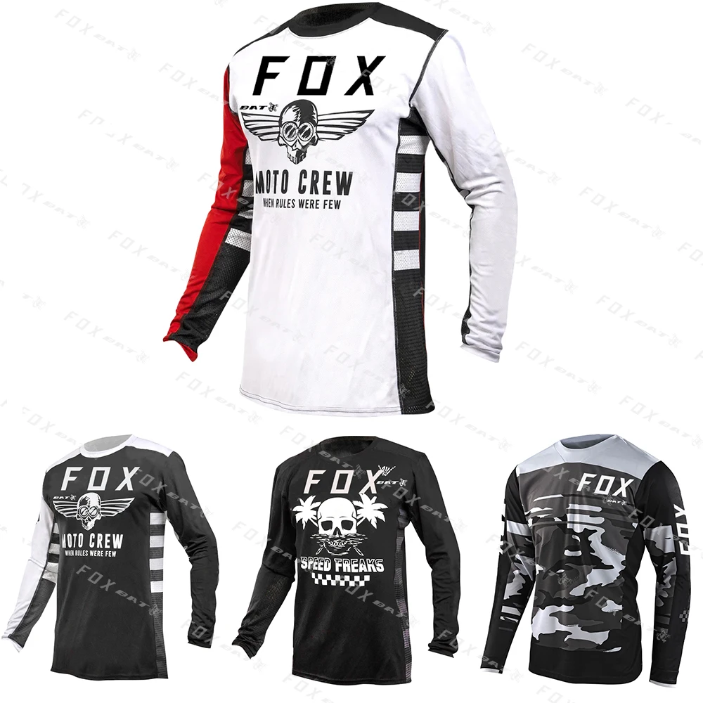 

Bat Fox T Shirt Men's Downhill Jersey Road Mountain Bike MTB Cross Country Jersey Cycling sportswear Motorcycles Jersey