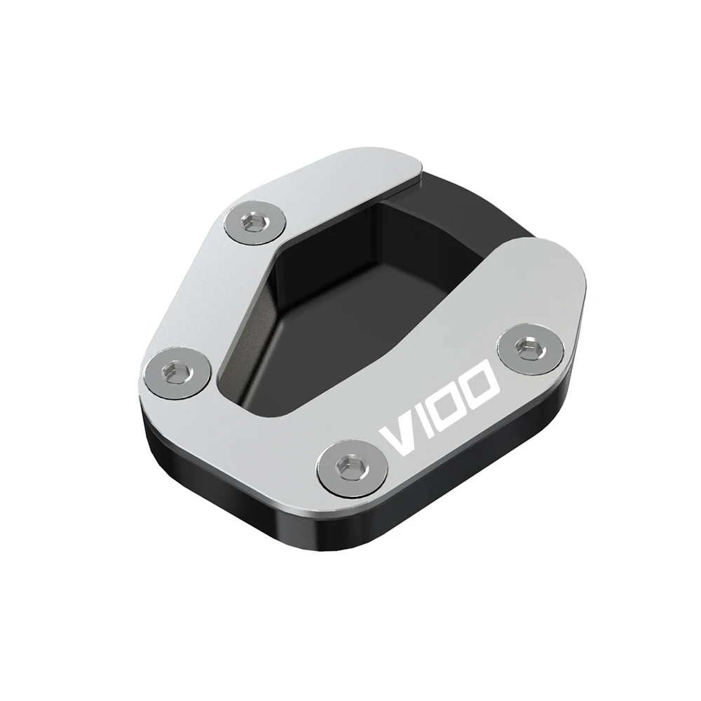 CNC Kickstand Voet Zijstandaard VOOR MOTO GUZZI V100 V100 Mandello S 2023 2024 Accessoires Motorfiets Vergroter Pad Ventieldopjes deel