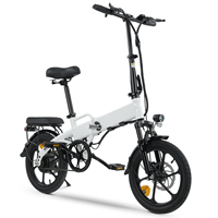 isinwheel U3 Adult Electric Bike 250W  36V 7.8Ah Battery City commuting E-bike 16 Inch Tire men's Electric Bicycle