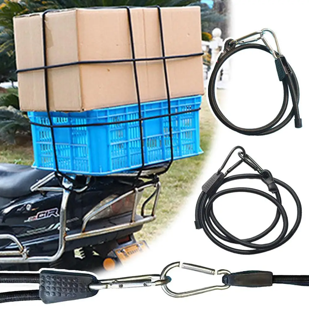 

4pcs Rubber Motorcycle Bungee Straps Adjustable Elastic Tie Downs for Canoes Use ﻿