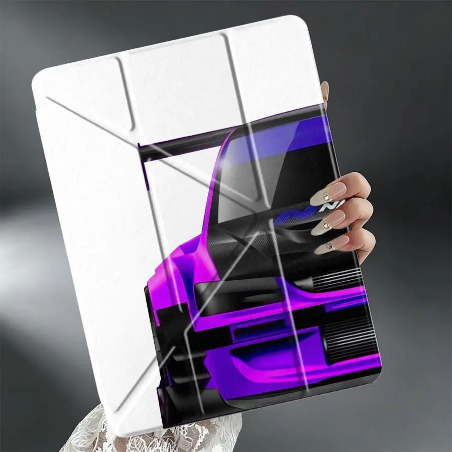 Japan JDM Super Sports Car With Pen Slot Cover Tablet Case For Samsung Galaxy Tab A11 S7 FE A8 S9 Plus A9 Plus S8 S10 Lite