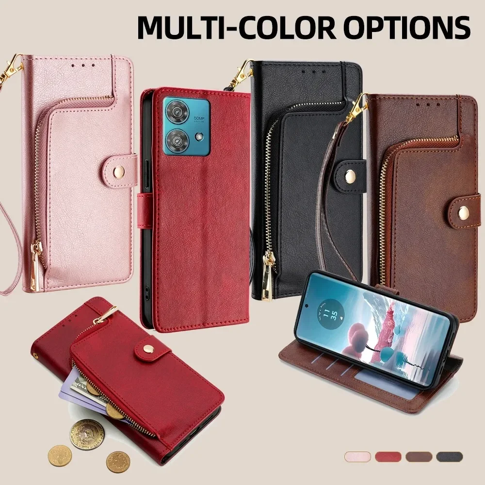 Flip Solid Color Leather Multi-Functional Phone Cases Huawei Honor 80 90 Smart SE GT Pro Magic 3 4 5 6 V40 100 Flat Lite Pro 5G