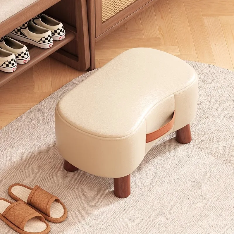 Creative Living Room Sofa Footstool Home Entry Shoe Changing Stool Soft Package Small Net Red Dexterous Short Stool