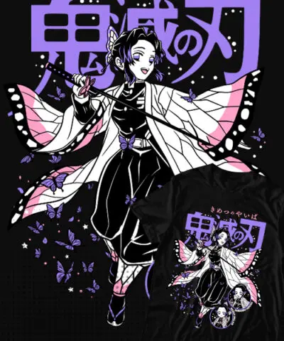 Camiseta unisex Demon Slayer Shinobu Kocho Feliz