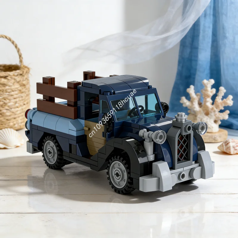 

267 деталей, конструктор MOC «Городская ферма», модель старого грузовика, архитектурный набор для сборки, игрушка «Сделай сам», рождественский подарок, развивающий конструктор, креативная идея