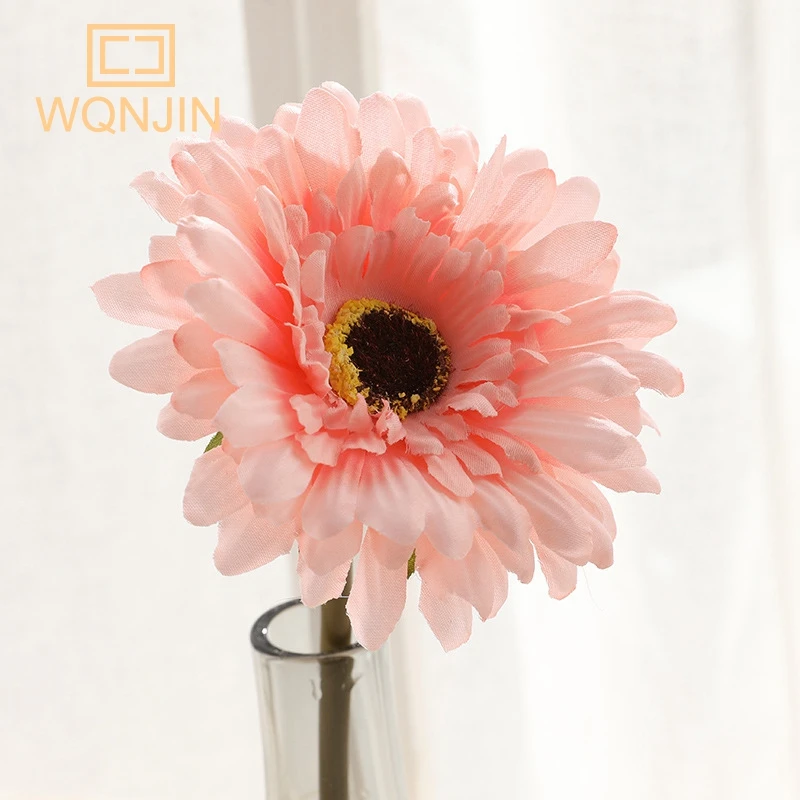 5 Stück, Chrysantheme kleine Sonnenblumen dekoration künstliche Sonnenblumen blume bunte Seide Gänseblümchen nach Hause Blumen arrangement Hochzeit – Detail 13