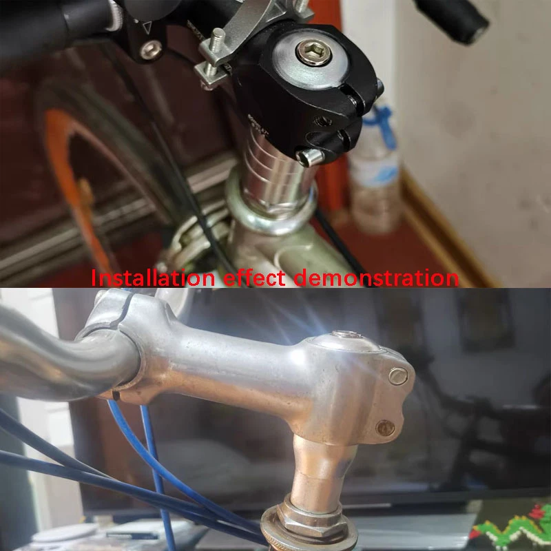 دراجة شوكة الجذعية موسع 22.2 مللي متر سبائك الألومنيوم الطريق دراجة هوائية جبلية جذع دراجة الناهض محول ل 1 1/8 "أنابيب توجيه بدون خيوط #2