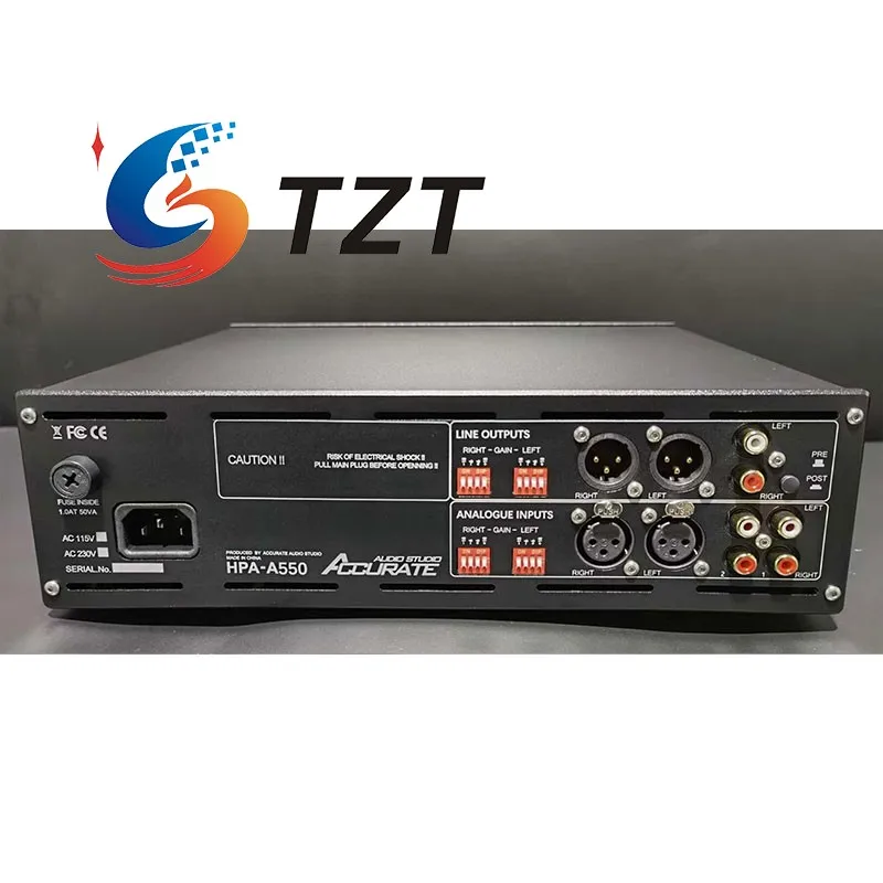 TZT HPA-A550 مضخم ضوت سماعات الأذن المتوازن بالكامل 2x25VA محول لمضخم التشويه المنخفض من TALEMA 115 فولت/230 فولت