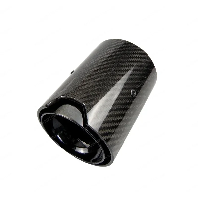 Black Coated Carbon Fiber Exhaust Tip Muffler For BMW M Performance exhaust pipe