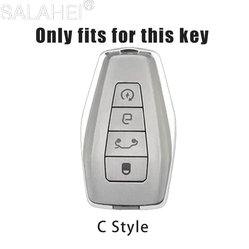 Car Remote Key Case Cover Fob for Geely Coolray Atlas Boyue NL3 Emgrand X7 EX7 SUV GT GC9 Borui Auto Key Protection Holder Shell