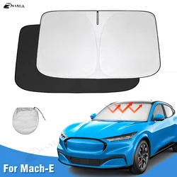 Windshield Sun Shade for Ford Mustang Mach-E 2021 2022 2023 Mache Window Sunshade Sun Visor Protector Foldable Blocks UV Rays