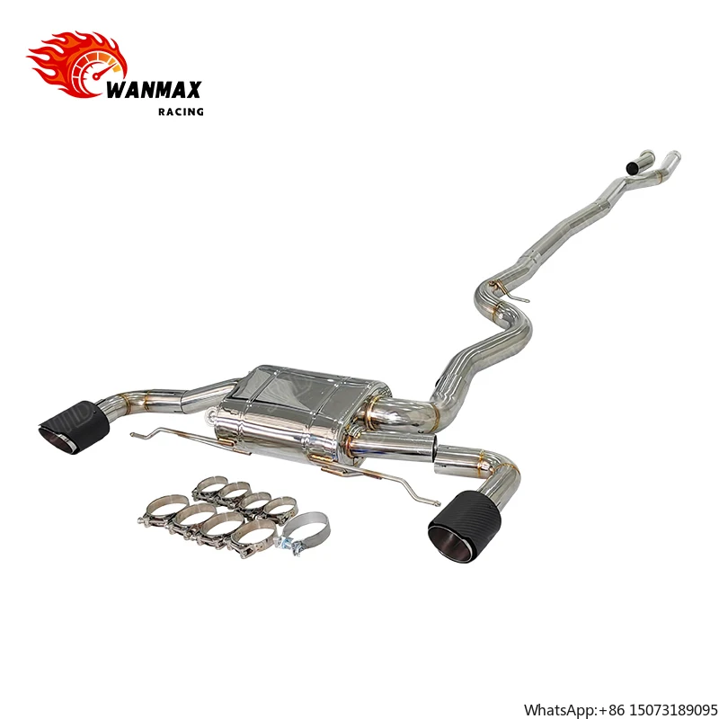 

Высокопроизводительная выхлопная система для G20 330, конструкция из нержавеющей стали 304, глушитель с клапаном и дистанционным управлением