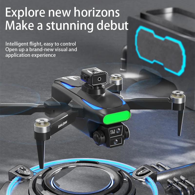 T15 RC Drone 2.4G 4K HD Fotografia Aérea Quadcopter com Câmeras Duplas 120 °   Brinquedo para iniciantes para crianças com drone de controle remoto grande angular