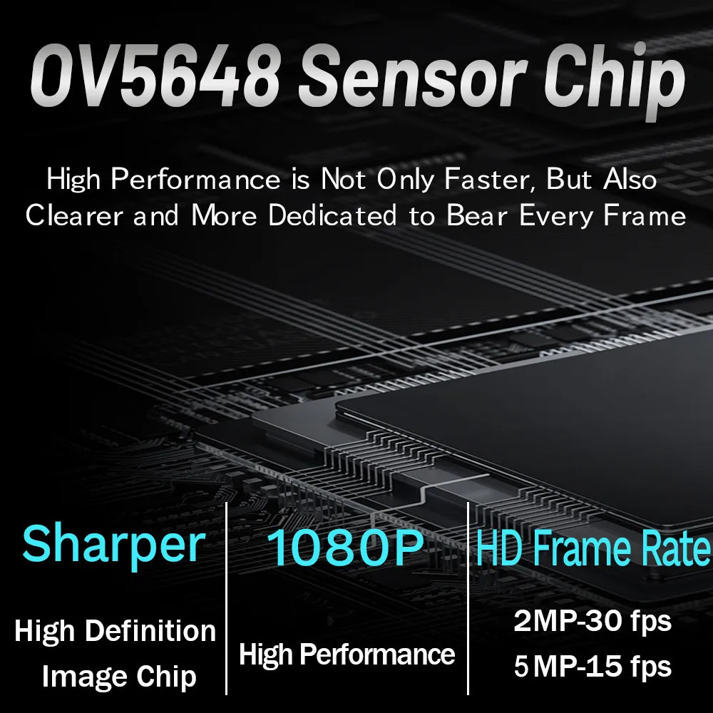 USB Camera Module OV5648 5MP 68 90 120 Degree with Flash and Microphone