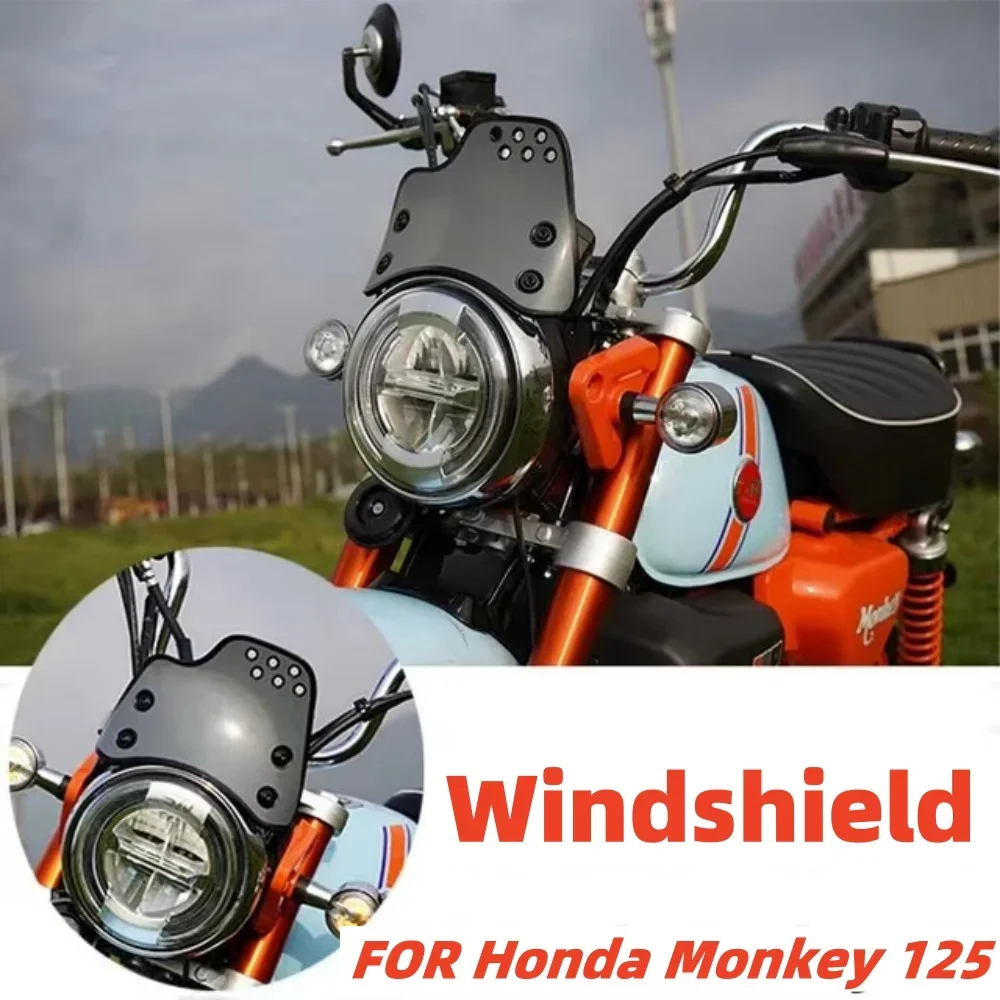 

Новые аксессуары для мотоциклов, подходят для лобового стекла Honda Monkey 125, ретро-стиль, применяется для Honda Monkey 125, Monkey 125