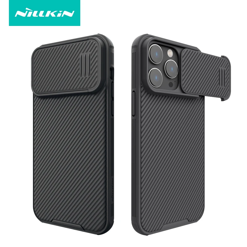 

For iPhone 14 Pro Max Case NILLKIN Camera Protection Case Slide Lens Cover Privacy Protection Back Cover For iPhone 14 Pro Max