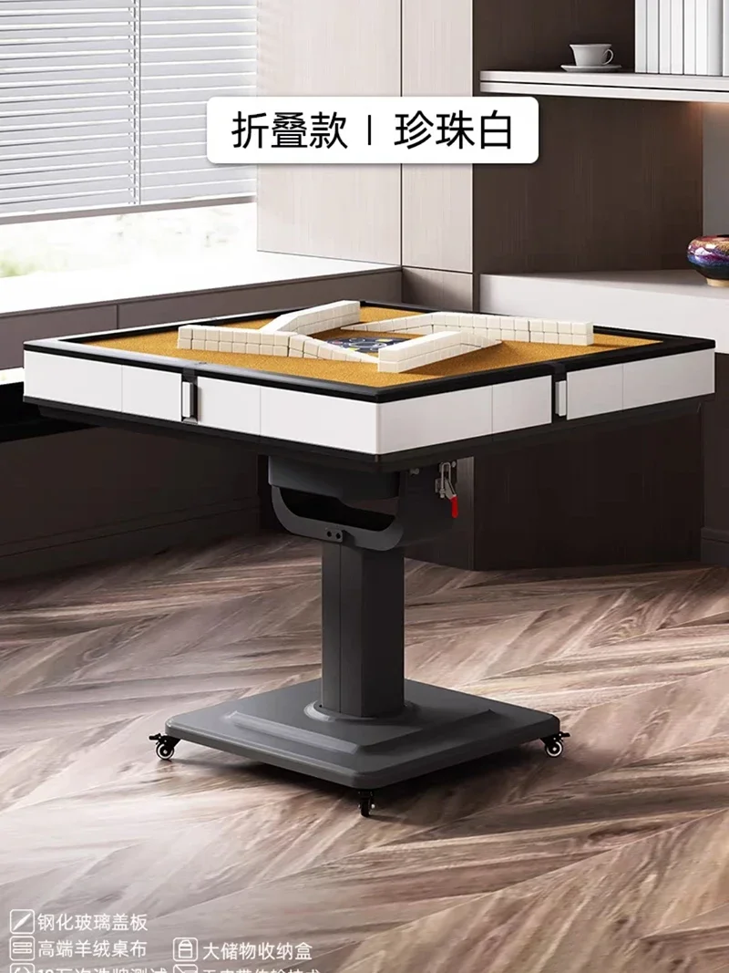 Advanced Ultrathin Dining Table Automatic Shuffling Fold Stalinite Mahjong Table Relaxation Mesa De Comedor Home Furniture LVMC