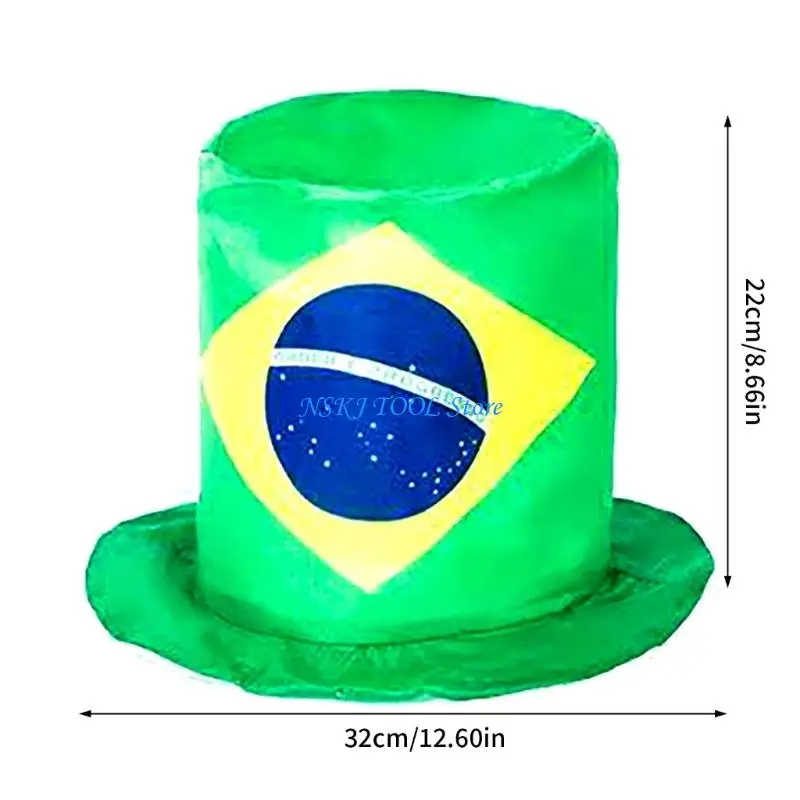 L8RC Year of 2026 Football Game Fan High Hat Bright Country National Flags Celebratory Cap For Dynamic Occasion