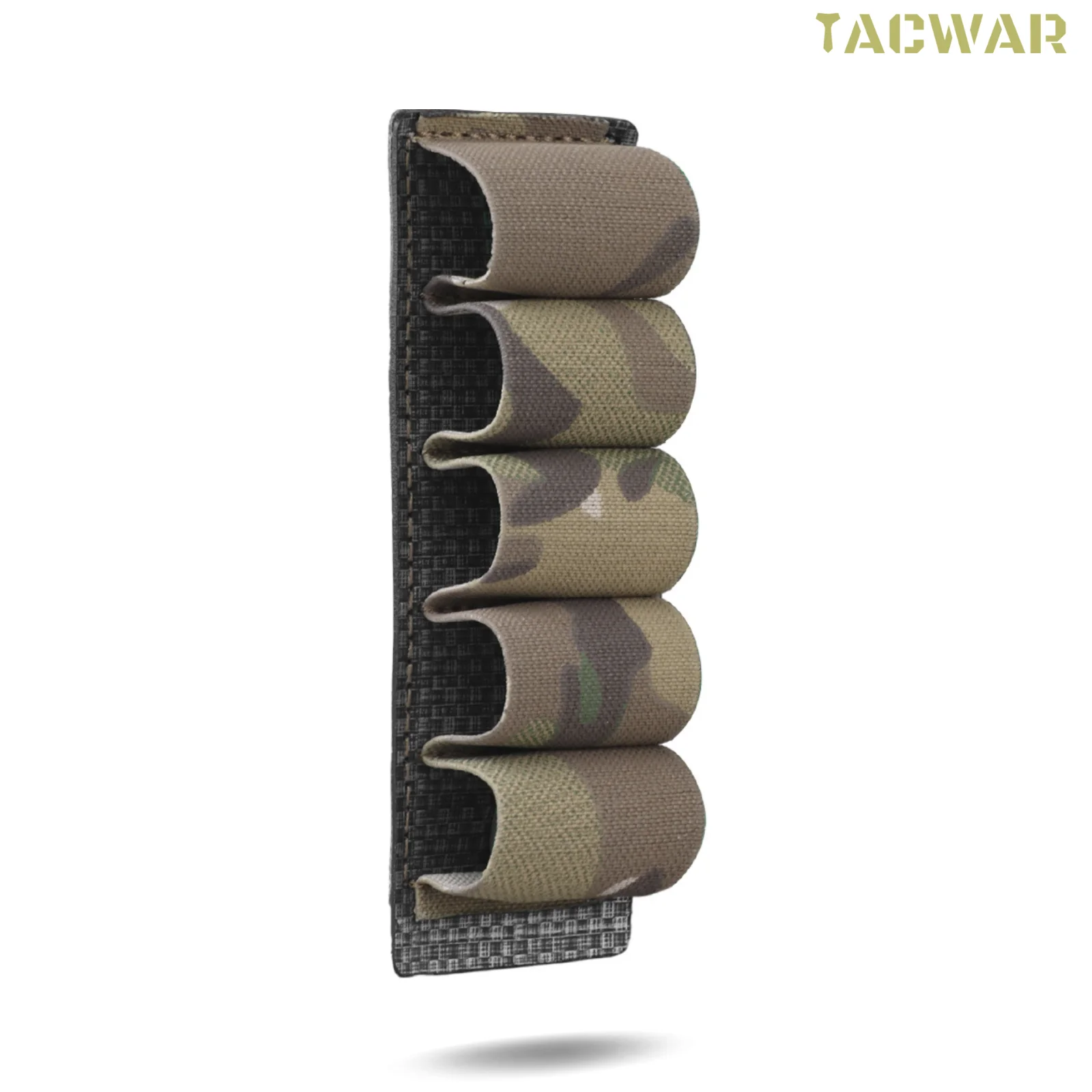 Image of Taktischer 5-Schuss 12GA Schrotflachmacher-Hülsenhalter, elastisches MOLLE-Hängepanel, Magazintasche für Jagd, Airsoft, Plattenträger