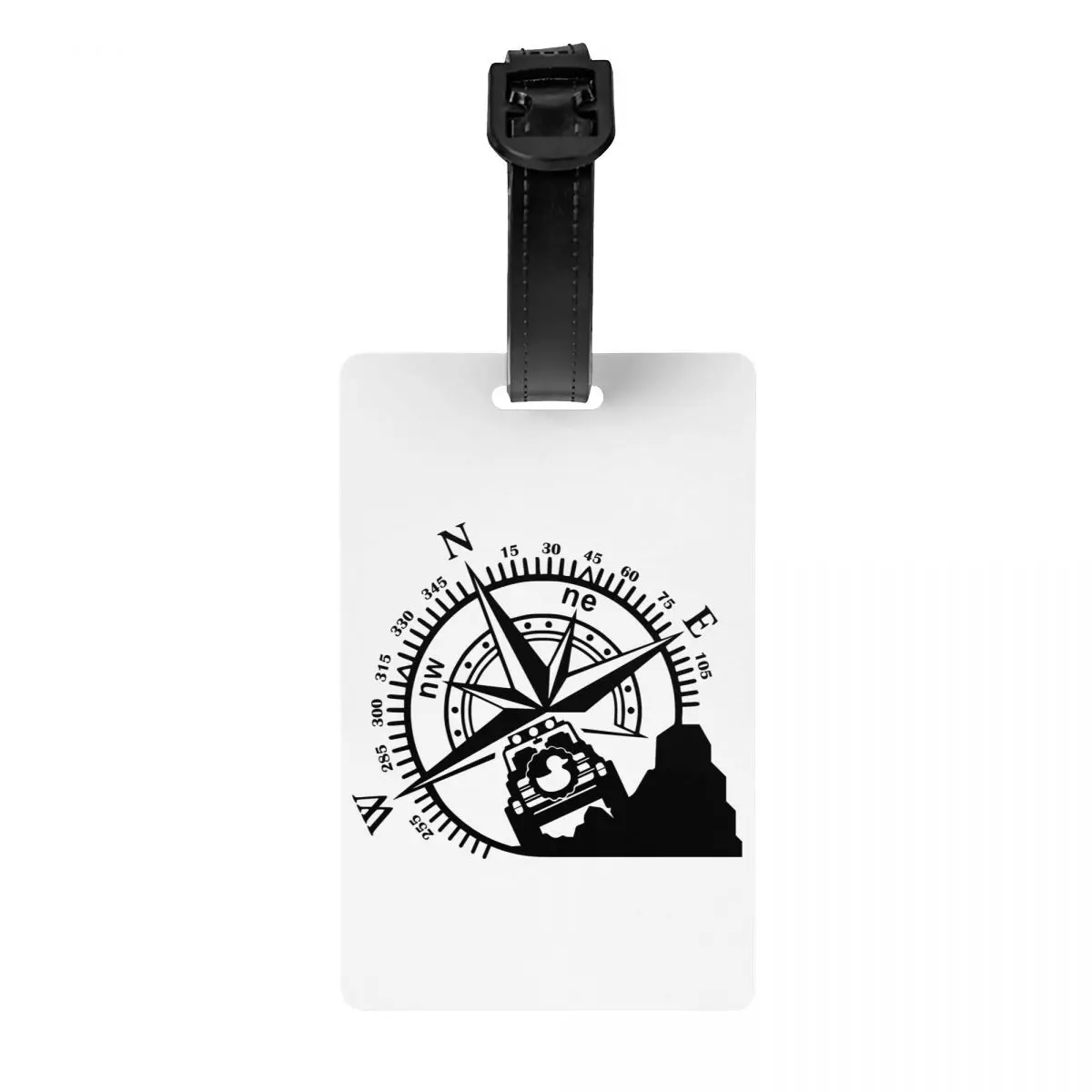 Etiquetas de bagagem personalizadas Adventure Mountain Compass Duck Off Road Etiquetas de bagagem personalizadas Etiqueta de identificação de capa de privacidade