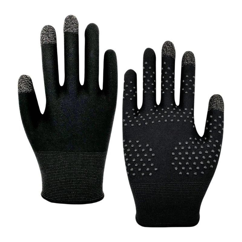 Guantes pantalla táctil 2pcs Gamer Unisex Soft and Sun Protective Gaming manga dedos Mejorar manejo del teléfono