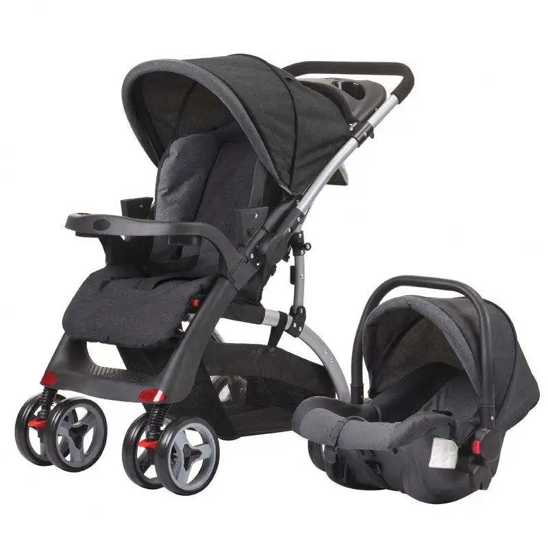 Poussette de Luxe Pliable en Aluminium pour Bébé, Avion observateur