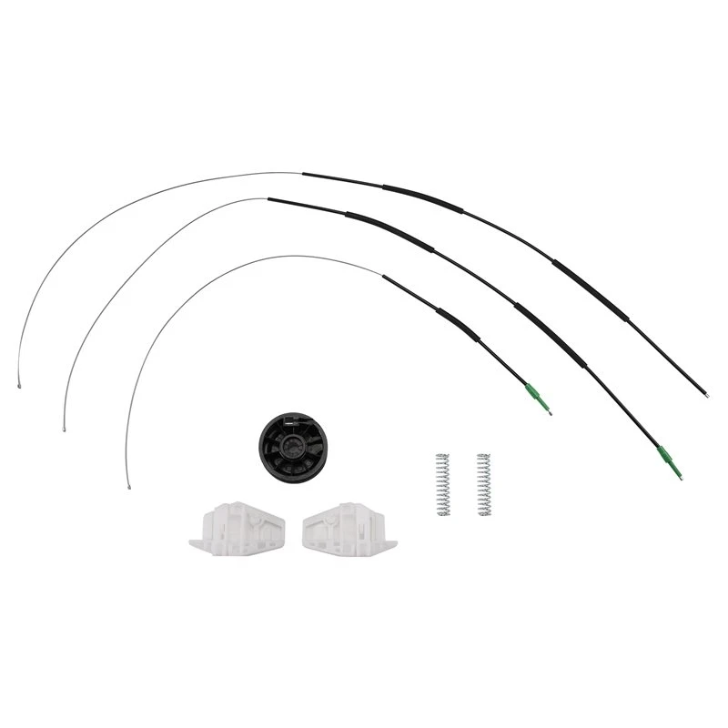 For Renault Megane II 2-Door/3-Door Coupe 2002- 2009 Front Door Window Regulator Repair Kit Left Side